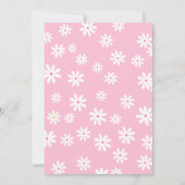 Invitation Retro Super Daisy Boho Valentine Baby shower (Dos)