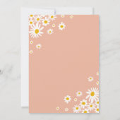 Invitation Retro Super Daisy Rainbow Photo Anniversaire (Dos)