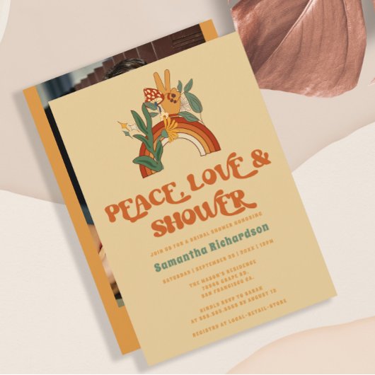 Invitation Retro Super de douche nuptiale