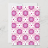 Invitation Retro Super marguerites Bold rose 50e anniversaire (Dos)