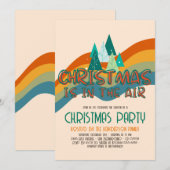 Invitation Retro Super Noël Budget vacances (Devant / Derrière)