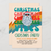 Invitation Retro Super Noël Budget vacances (Devant / Derrière)