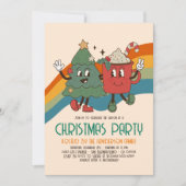 Invitation Retro Super Noël Budget vacances (Devant)