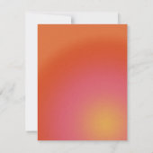 Invitation Retro Super Orange Summer Soiree fête d'anniversai (Dos)