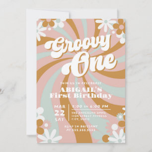 Invitation Retro Super un premier anniversaire