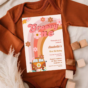 Invitation Retro Super une marguerite fête d'anniversaire