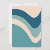 Invitation Retro Super Wave Disco Ball Daisy Green Anniversai (Dos)