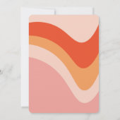 Invitation Retro Super Wave Disco Ball Daisy rose Anniversair (Dos)