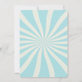 Invitation Retro Super Wave Disco Ball Musical Blue Anniversa (Dos)