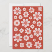 Invitation Retro Sweet 16 Anniversaire de fête Orange (Dos)