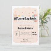 Invitation Retro Theme Park, Carnaval Vintage (Debout devant)