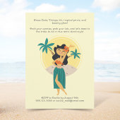 Invitation Retro Tiki plage tropicale Bachelorette week-end