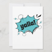 Invitation Retro TV Quand j'étais à distance drôle arabe (Dos)