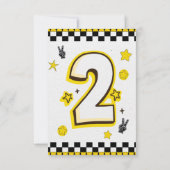 Invitation Retro Two Cool 2nd Birthday Party  (Dos)