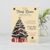 Invitation Retro Vacances Famille Réunion (Debout devant)