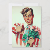 Invitation Retro Valentine Flirty Guy (Devant)