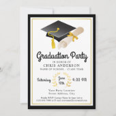 Invitation Retro Vibe Graduation Party (Devant)