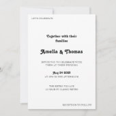 Invitation Retro Vibes Classic Photo QR Code Mariage (Devant)