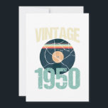 Invitation Retro Vintage 1950 70 th Birthday Record Vinyl Vin<br><div class="desc">Born in 1950? Celebrate your Birthday with this awesome design.Our "Retro Vintage 1950 70 th Birthday Record Vinyl Vintage Disco Bday Gift" is the perfect artwork design for Men and Women who are born in 1950. Great gift idea for Birthdays,  Anniversary, 0and Christmas Day.</div>
