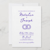 Invitation Retro Vintage amusant unique main moderne tiré Mar (Devant)