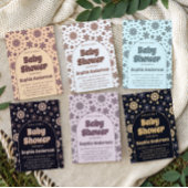 Invitation Retro Vintage Boho Daisy 70s Baby Shower 