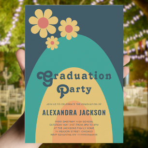 Invitation Retro Vintage Graduation Party