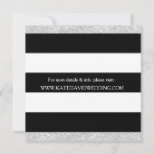 Invitation Retro Vinyl Record Chic Silver Wedding Invite (Dos)