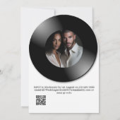 Invitation Retro Vinyl Record Photo Wedding (Dos)
