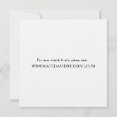 Invitation Retro Vinyl Record - Un mariage chic et moderne (Dos)