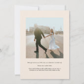 Invitation Retro We Eloped Photo Mariage coloré (Dos)