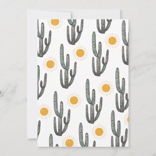 Invitation Retro Western Comment l'Occident a été un 1er anni (Dos)