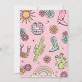 Invitation Retro Western Girl Second Rodeo Birthday (Dos)