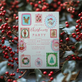 Invitation Retro Whimsical Christmas