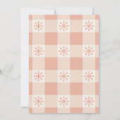 Invitation Rétro Winter Snowflakes Dream Vision Board Party (Dos)