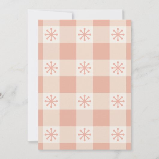 Invitation Rétro Winter Snowflakes Dream Vision Board Party (Dos)