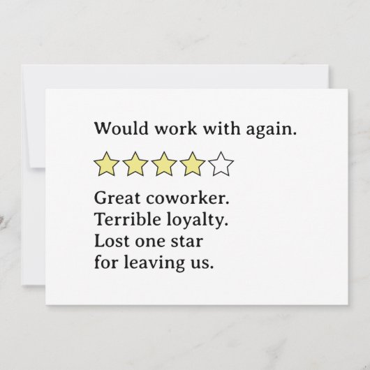 Invitation Rétroaction du collaborateur mixte - Points forts  (Devant)