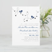 Invitation Rétros inséparables et coeurs épousant des (Debout devant)