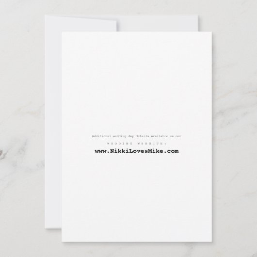 Invitation Rétros inséparables et coeurs épousant des (Dos)