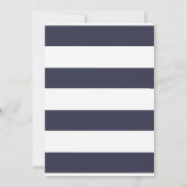 Invitation Retrouvailles de la famille bleue de la marine mod (Dos)