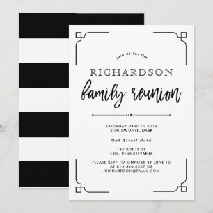 Invitation Retrouvailles de la famille noire et blanche