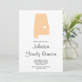 Invitation Retrouvailles familiales Peach Alabama (Debout devant)