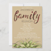 Invitation Retrouvailles familiales rustiques et pures (Devant)