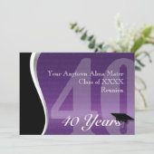 Invitation Retrouvailles personnalisables de 40 ans (Debout devant)
