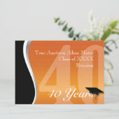 Invitation Retrouvailles personnalisables de 40 ans (Debout devant)