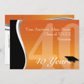 Invitation Retrouvailles personnalisables de 40 ans (Devant / Derrière)