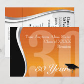 Invitation Retrouvailles personnalisables de 50 ans (Devant / Derrière)