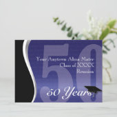 Invitation Retrouvailles personnalisables de 50 ans (Debout devant)