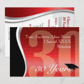 Invitation Retrouvailles personnalisables de 50 ans (Devant / Derrière)