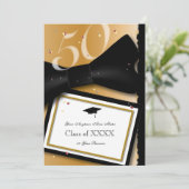 Invitation Retrouvailles personnalisables de 50 ans (Debout devant)