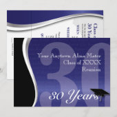 Invitation Retrouvailles personnalisables de 50 ans (Devant / Derrière)